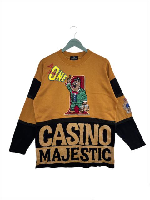 Other Designers Very Rare - Vintage Casino Majestic Embroidered Logo Sweatshirt
