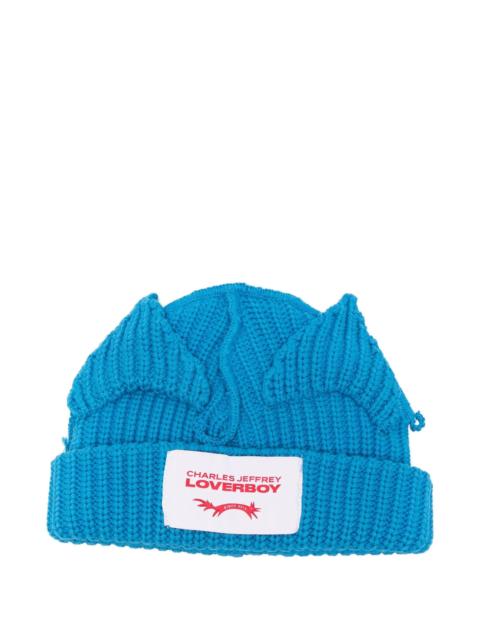 CHARLES JEFFREY LOVERBOY CHUNKY EARS BEANIE (LIGHT BLUE)
