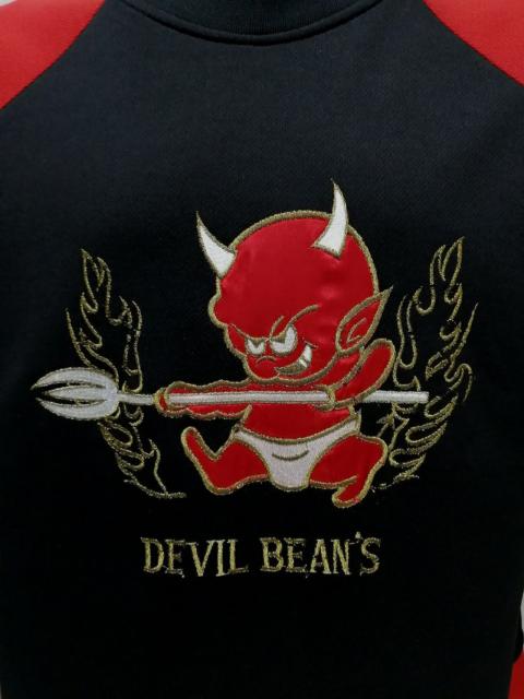 Other Designers Japanese Brand - 😈VINTAGE DEVIL BEANS 👿 Dope! Hip Hop Polyester T- Shirt