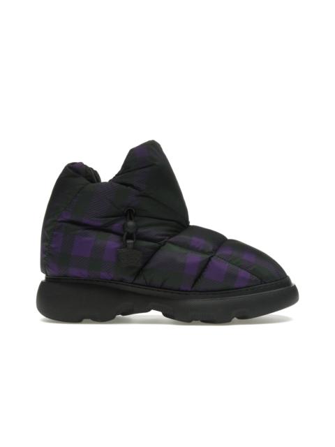 Burberry Burberry Check Pillow Boot Black Purple (Women's)
