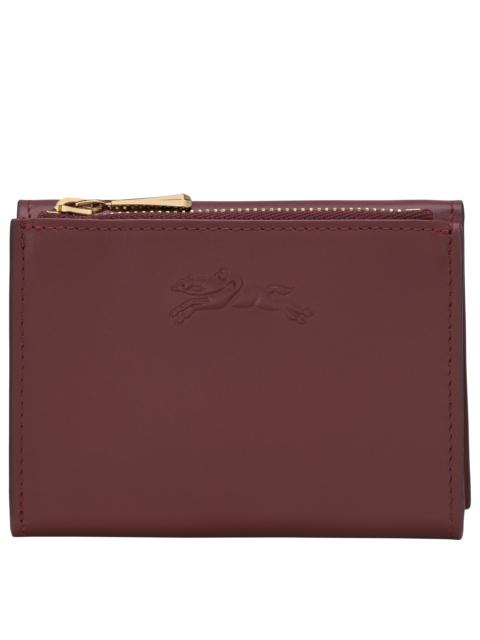 Longchamp Épure Compact wallet Burgundy - Leather