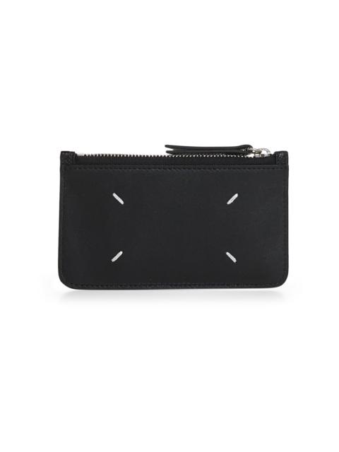 Maison Margiela Maison Margiela Women Black Leather Four Stitches Card Holder