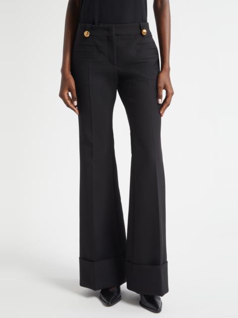 Zimmermann Zimmermann Rebellion Low Rise Flare Pants in Black at Nordstrom