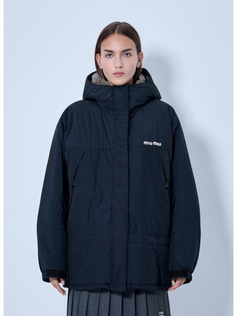 Miu Miu Miu Miu Women Pongé Down Jacket
