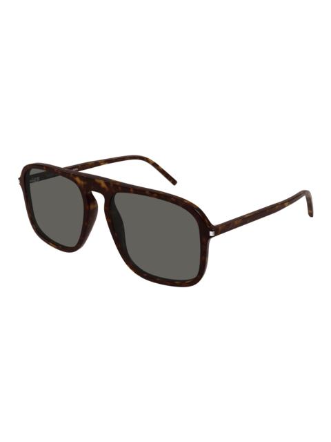 SAINT LAURENT Saint Laurent Grey Square Men's Sunglasses SL 590 002 57
