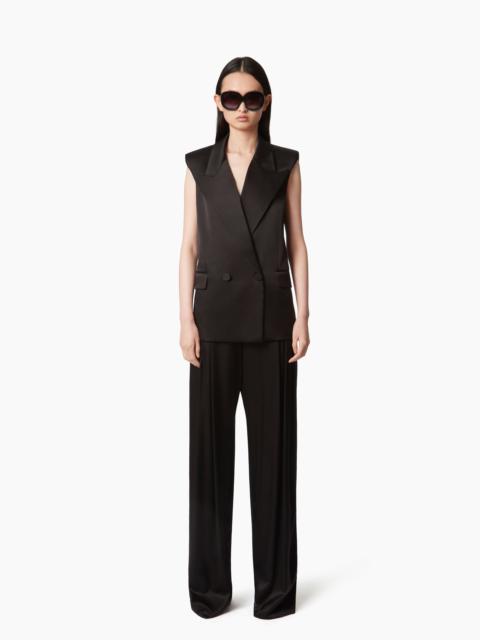 NINA RICCI DOUBLE-BREASTED SLEEVELESS JACKET