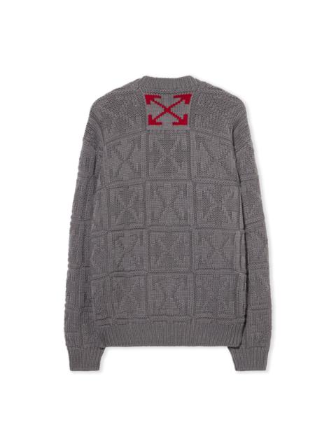 Off-White 3D Stitch Arrow Knit Sweater