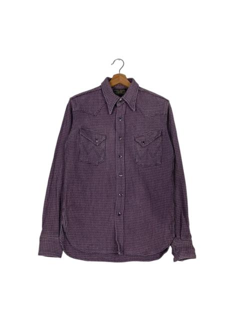 Other Designers Flannel - WEST RIDE Cycle Togs For Motorcyclist Button Shirt #0139-C7