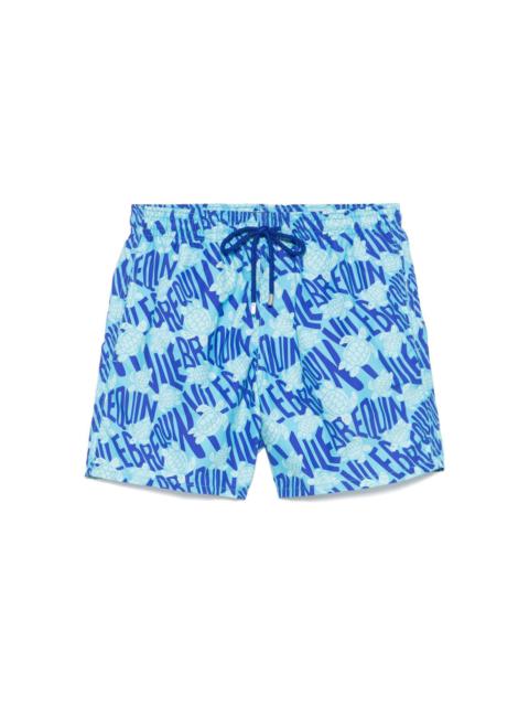 logo-print swim shorts