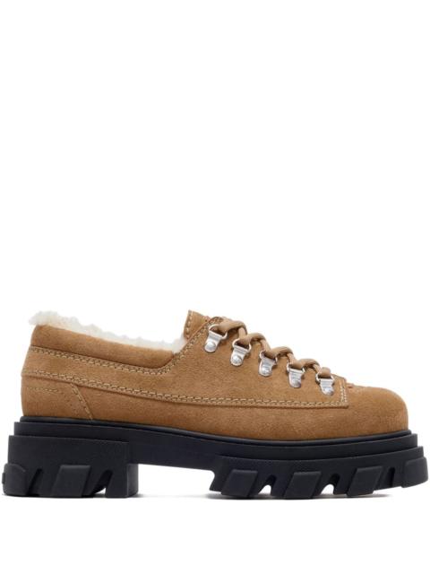 GANNI GANNI suede derbie shoes