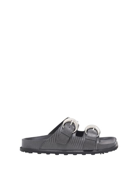 Marine Serre Lizard Printed Leather Ms Slide