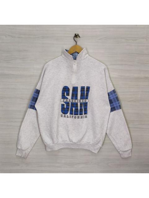 Other Designers Vintage - Vtg 90s San Francisco California 1993 Sweater Quarter Zip