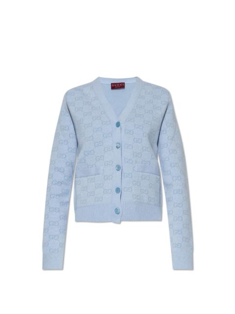 GUCCI GUCCI Light Blue Cardigan New & Authentic (Women's size:6;)