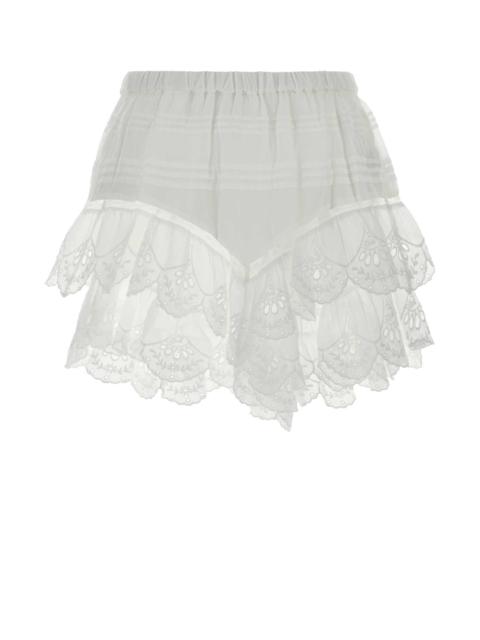 Isabel Marant Étoile Isabel Marant Etoile Women White Cotton Jocadia Shorts