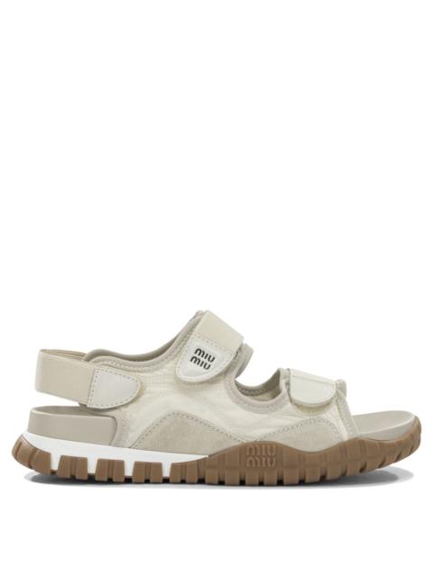 Miu Miu Miu Miu Tyre Low Sandals White Women