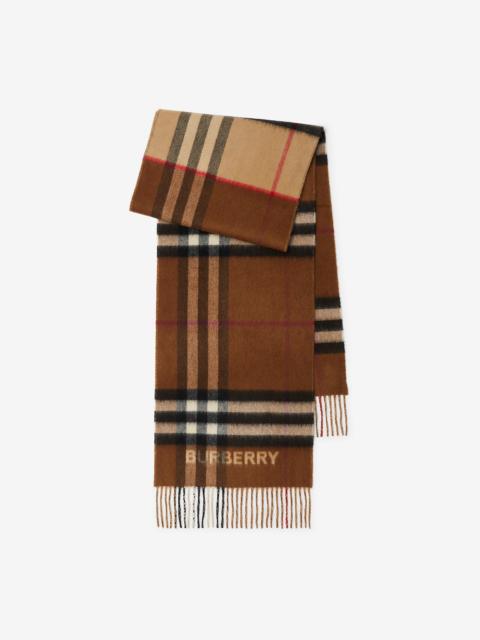 Burberry Contrast Check Cashmere Scarf