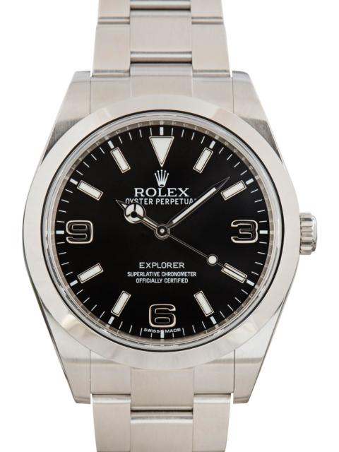 ROLEX Used Rolex Explorer Black Arabic Dial 214270 Stainless Steel