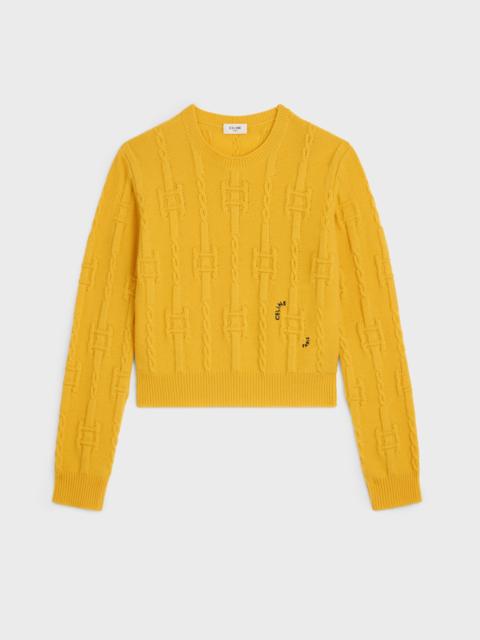 CELINE crewneck sweater IN chains cashmere