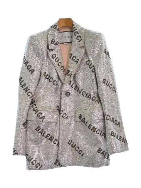 Gucci x Balenciaga Full Crystal Monogram Blazer