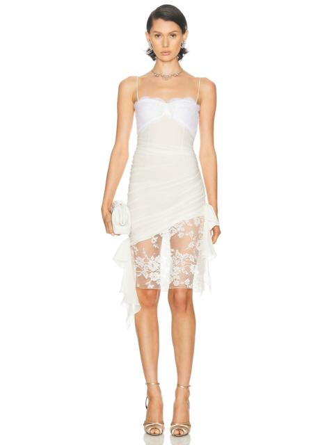 Alessandra Rich Lace Mini Dress