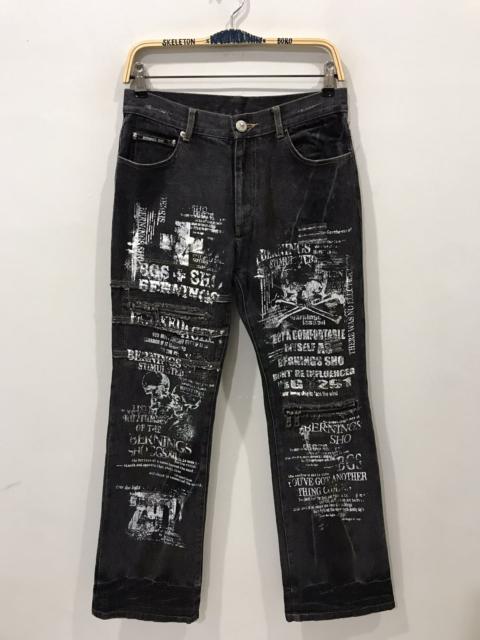 Other Designers Japanese Brand - BERNINGS SHO Japan Punk Rare Bondage Flare Distressed Denim