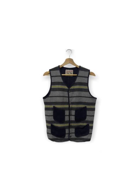 Other Designers Vintage - Vintage Lee Storm Rider Striped Button Up Vest