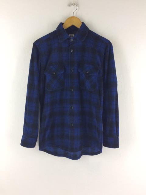 Other Designers Uniqlo - ‼️NEED GONE TODAY‼️ uniqlo flannel blue tartan size S