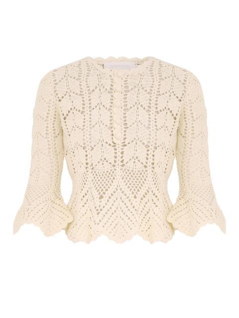 Zimmermann Awaken Lace Crochet Top