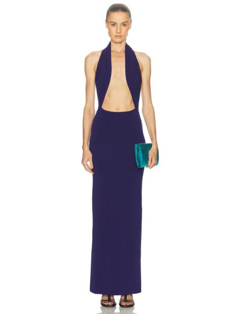 CHRISTOPHER ESBER Slope Knit Halter Dress