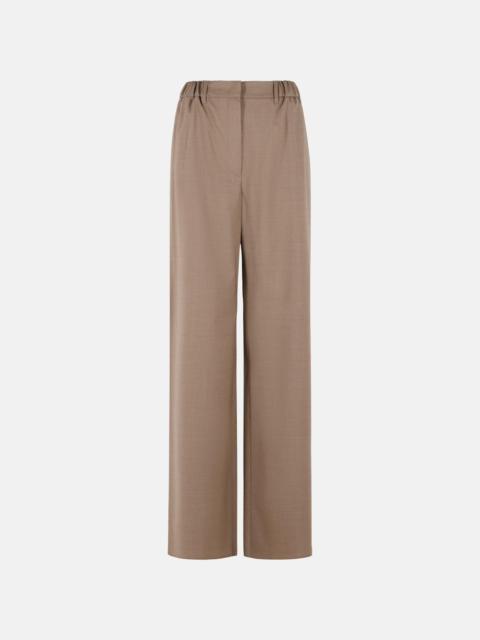 Max Mara 'SALPA' TROUSERS IN TELA STRETCH WOOL IN HAZELNUT COLOR
