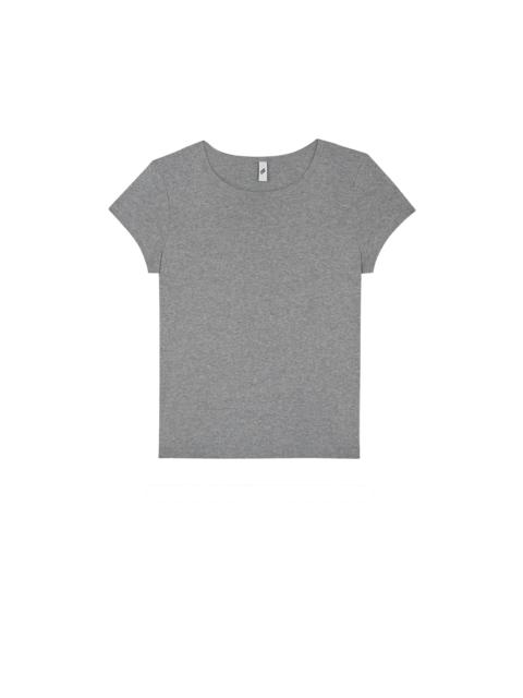 Cou Cou The Baby Tee: Cotton Jersey Grey