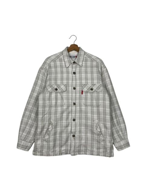 Other Designers ICON Motorsports - Vintage 90s Lucky Strike Sherpa Lining Button Jacket