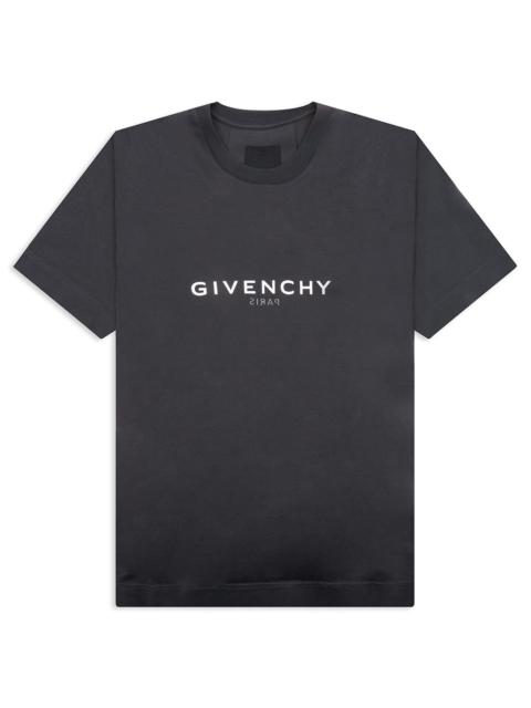 Givenchy SLIM FIT REVERSE PRINT T-SHIRT - CHARCOAL