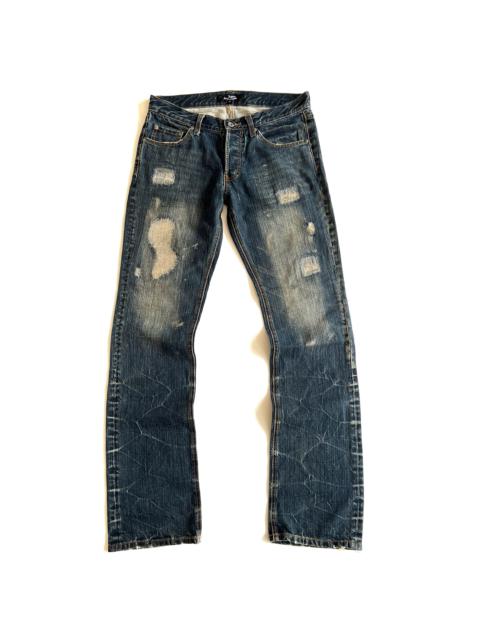 Other Designers Jackrose low-waisted distressed washed denim