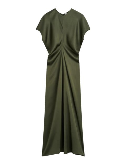 TOTEME Slouch Waist Dress in Dark Green