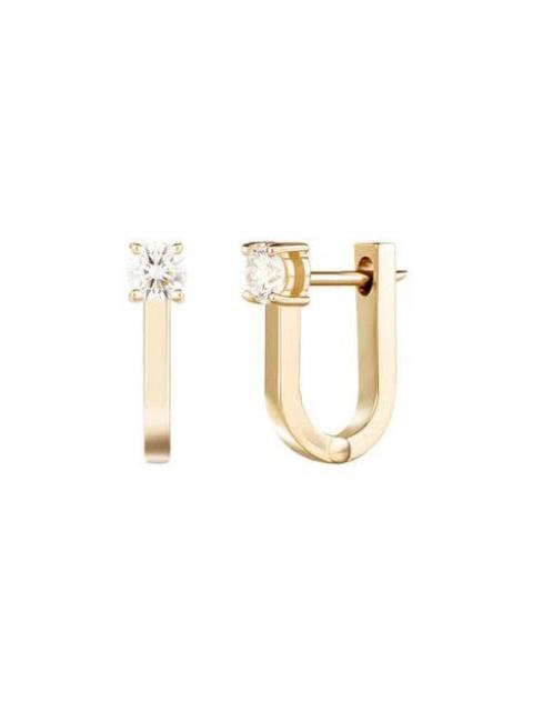 MELISSA KAYE Aria U Huggie Hoops