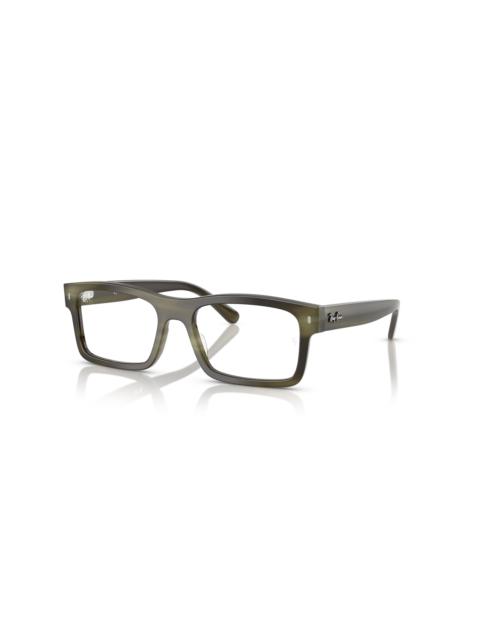 Ray-Ban Ray-Ban 56mm Rectangle optical glasses in Brown at Nordstrom