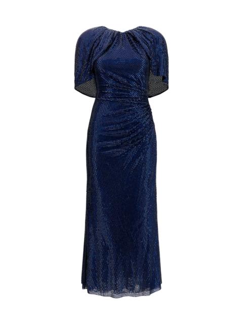 self-portrait Self-Portrait Women Midi Dress With Cape Sleeves And Crystals