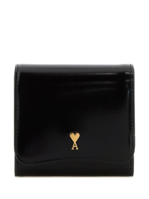 AMI Paris Black leather Paris Paris wallet