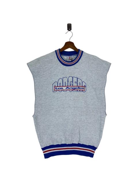 Other Designers VINTAGE 90s LOS ANGELES DODGERS MLB SLEEVE LESS SWEATER