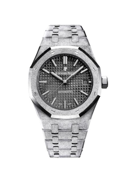 Audemars Piguet Audemars Piguet Royal Oak Frosted Gold Black Dial Ladies 18k White Gold Watch 15454BC.GG.1259BC.03