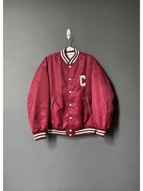 CELINE Celine dark red baseball cotton jacket