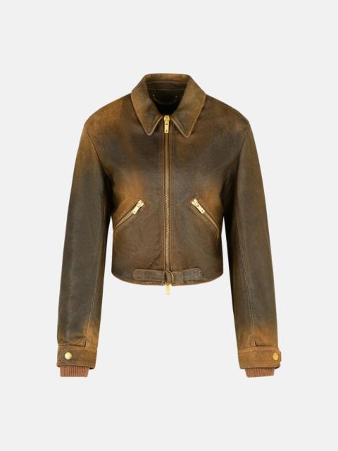 Golden Goose BROWN LEATHER JACKET