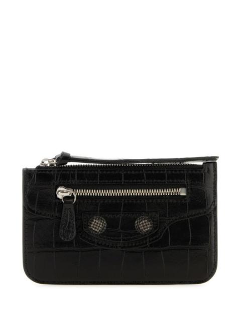 Balenciaga Woman Black Leather Le Cagole Wallet