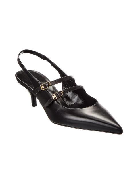 CELINE CELINE Judy Leather Slingback Pump