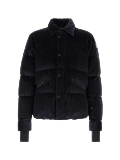 Moncler Grenoble Navy Blue Corduroy Elgon Down Jacket