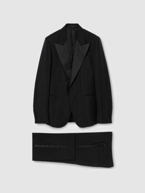GUCCI Light wool mohair canvas suit