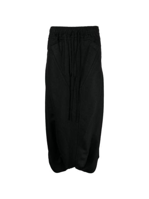 Julius drop-crotch cropped track pants