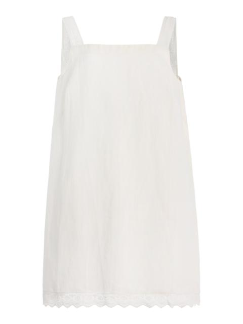 POSSE Grace Ramie Mini Dress white
