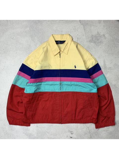 Other Designers Vintage Polo Ralph Lauren Multicolor Colorblock Jacket